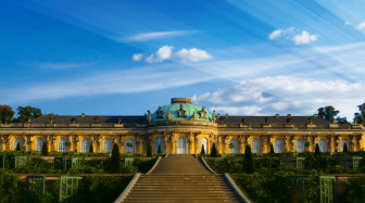 Famous architecture Berlin: Sanssouci palace