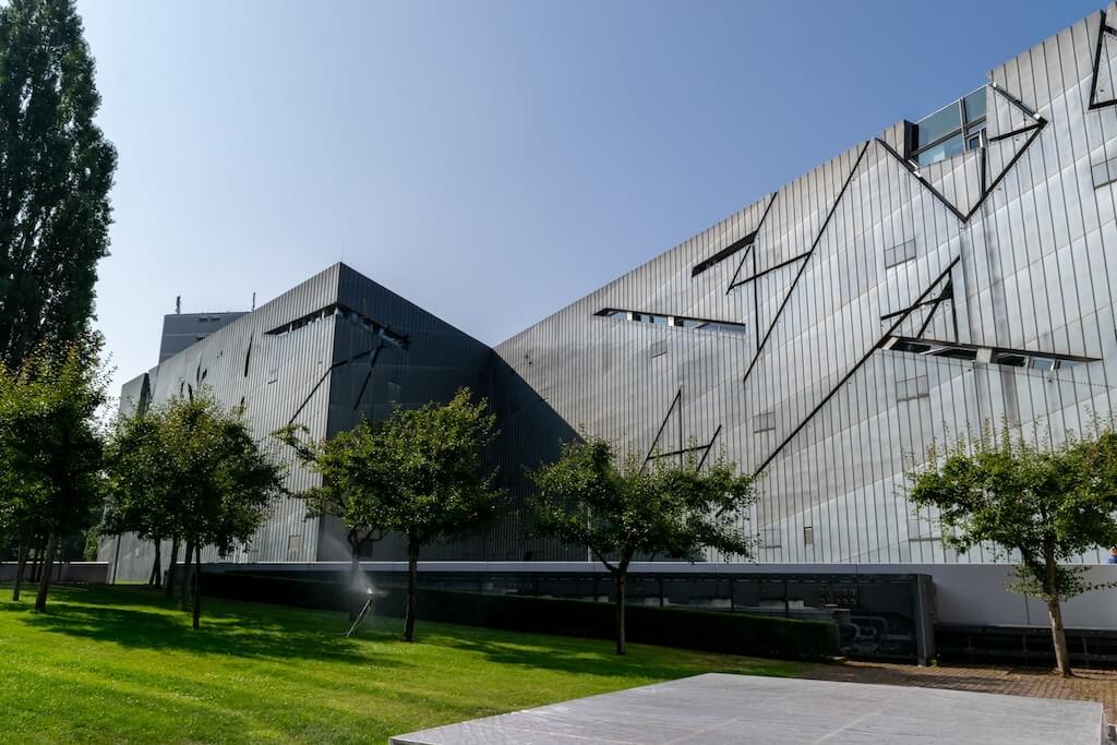 Zinc-clad Libeskind building of the Jewish Museum Berlin