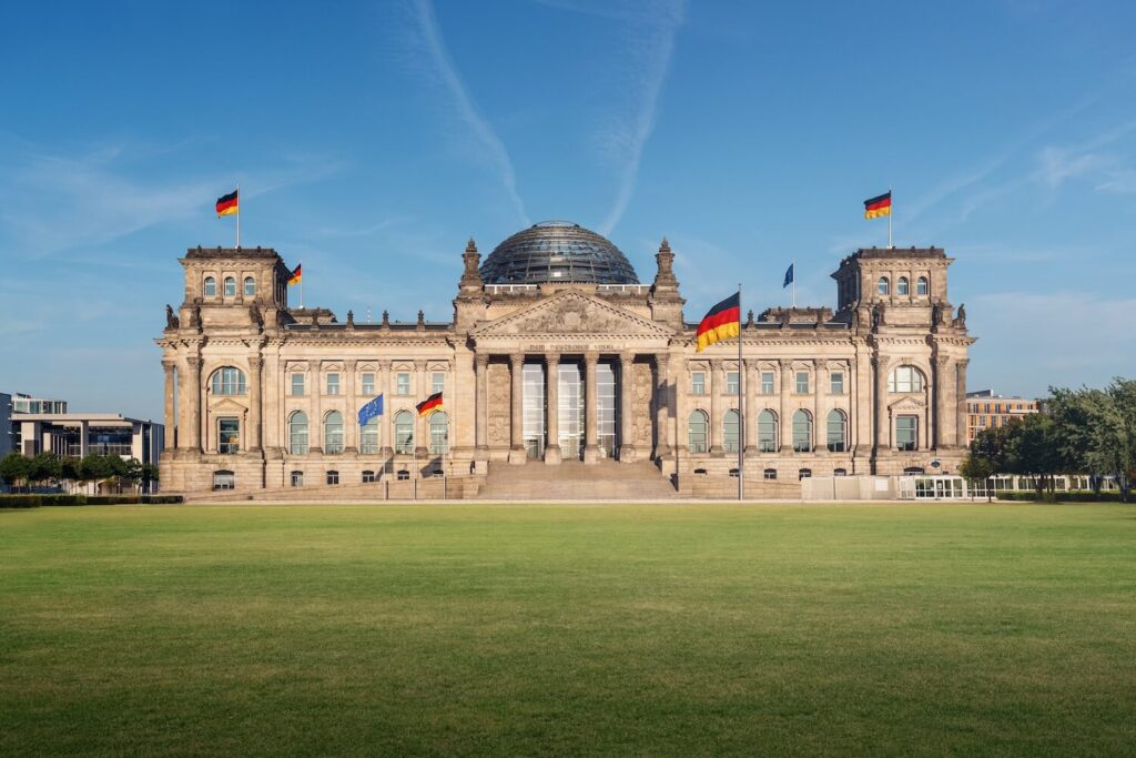 Reichstag building in Berlin, central to the city’s WWII history and the final days of Nazi Germany.