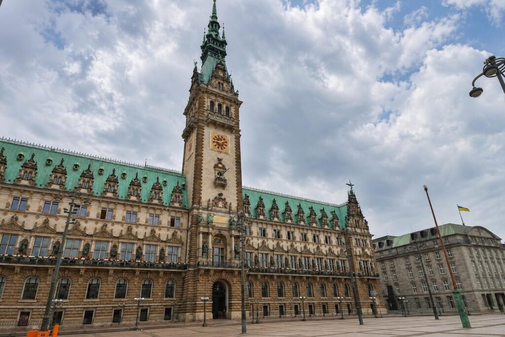 Hamburg City Hall facade, one of the city’s major civic architectural landmarks